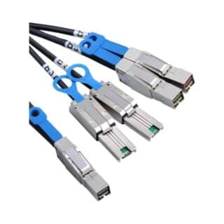 ATTO SAS Fan-Out Cable (External SFF-8644 to 2x SFF-8644 and 2x SFF-8088  - 2m