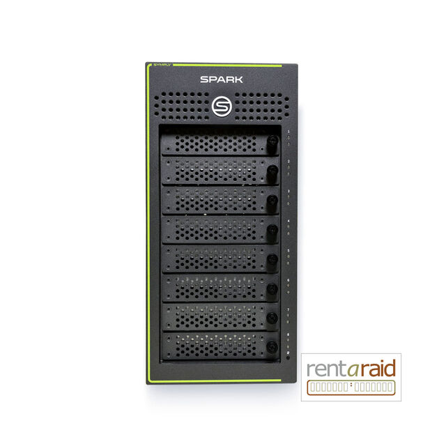 SymplySPARK 8-Bay – 144TB <br>(Inc. 1 x Matched Wheeled NANUK Hard Case)