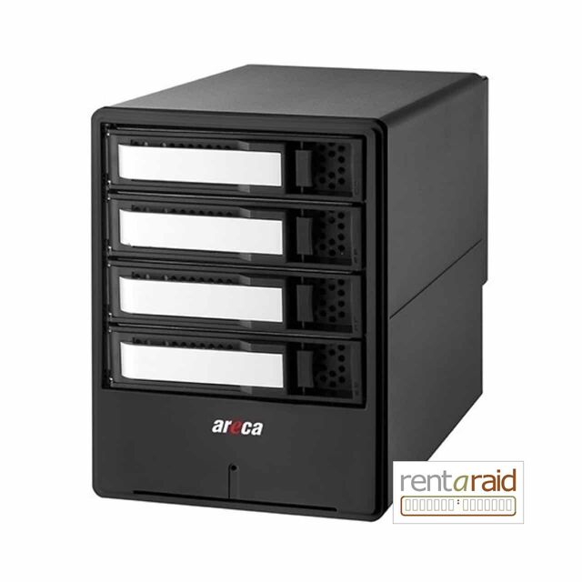 Areca ARC-8050T3U-4A – 64TB <br>4-Bay Thunderbolt   RAID Array