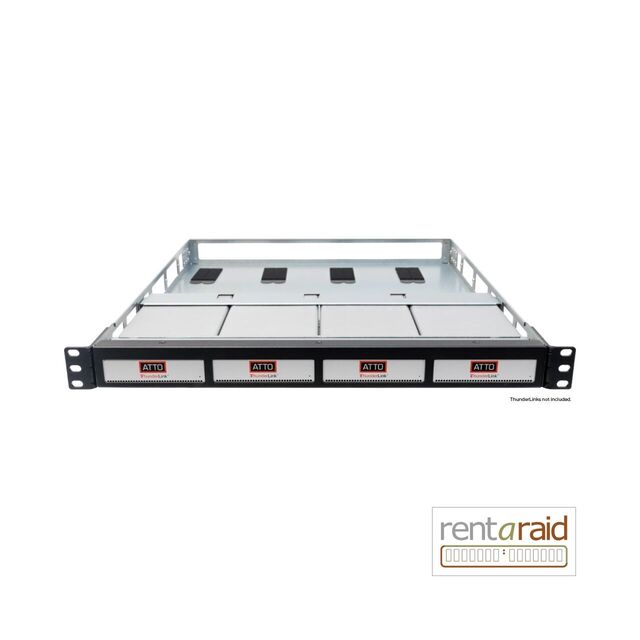 ATTO FlexRack 1U Shelf for ThunderLink and XstreamCORE 8100T (rail kit not included)