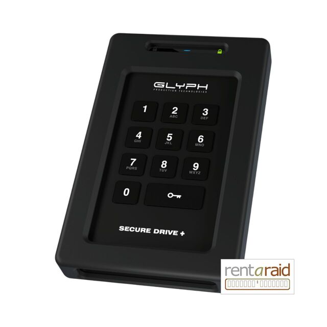 Glyph SecureDrive+ Encrypted Drive with Keypad - 1TB HDD