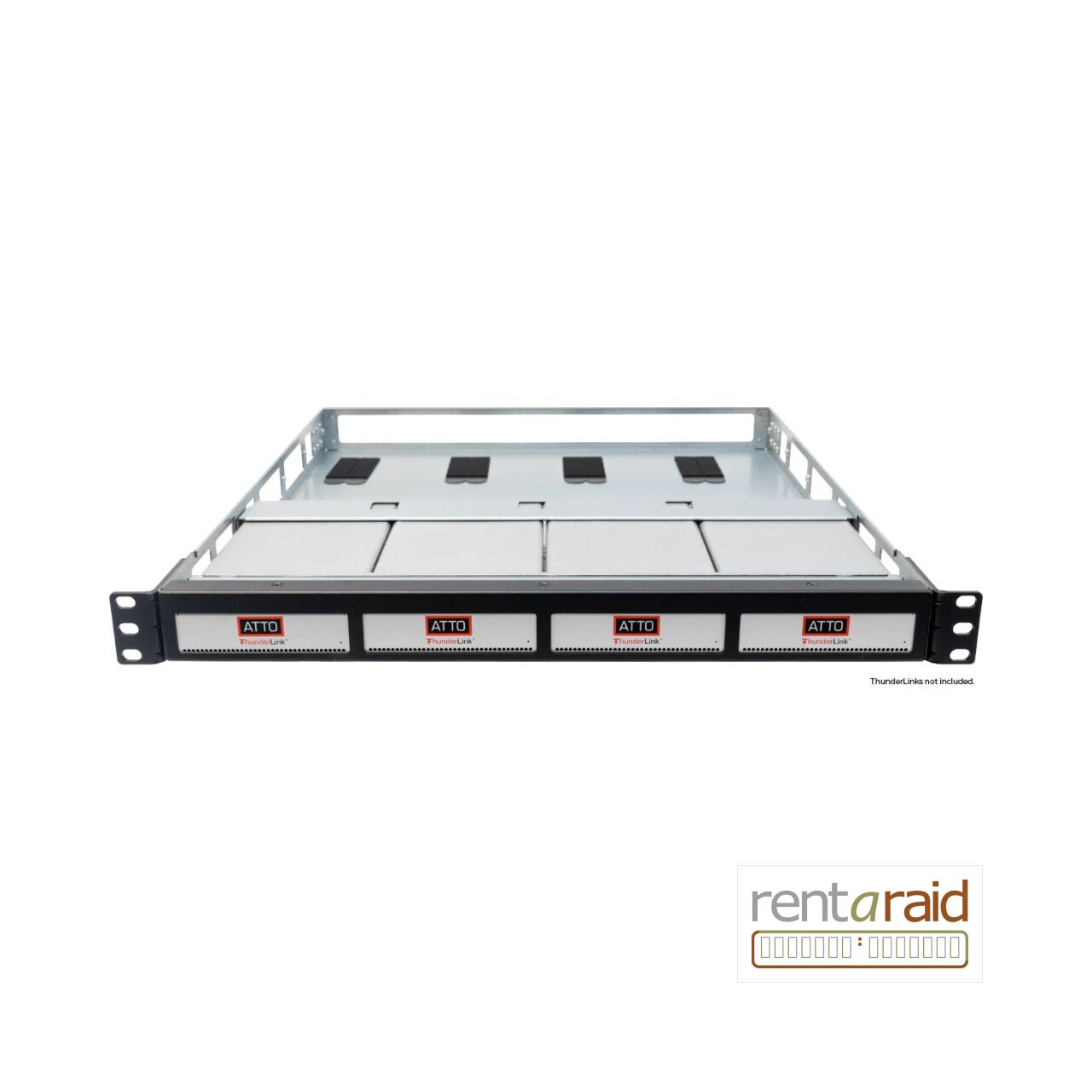 ATTO FlexRack 1U Shelf for ThunderLink and XstreamCORE 8100T (rail kit not included)