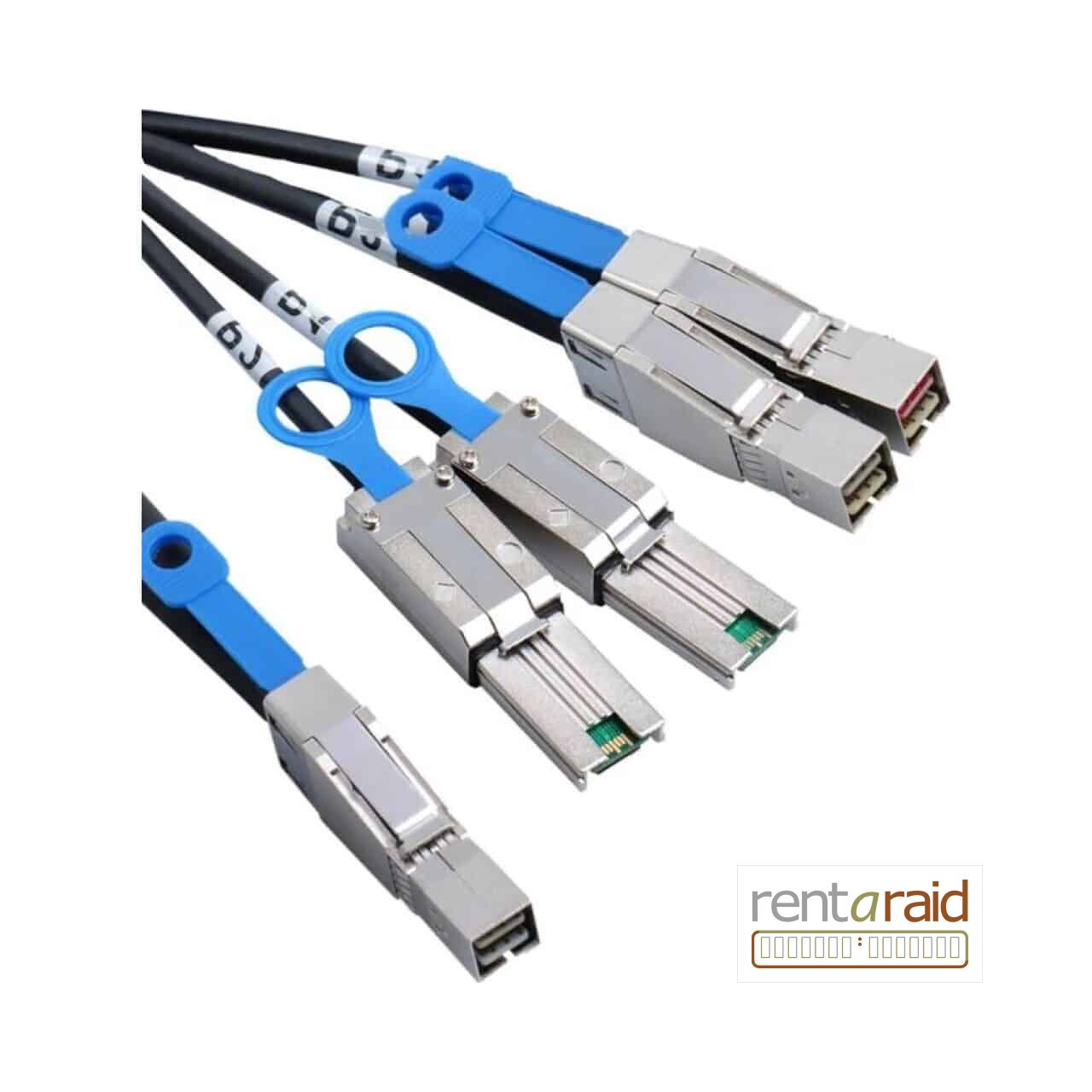 ATTO SAS Fan-Out Cable (External SFF-8644 to 2x SFF-8644 and 2x SFF-8088  - 2m