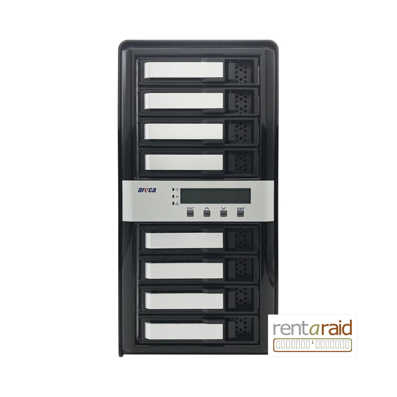 Areca ARC-8050T5U-8E - Unpopulated <br>(New Thunderbolt 5 Version)