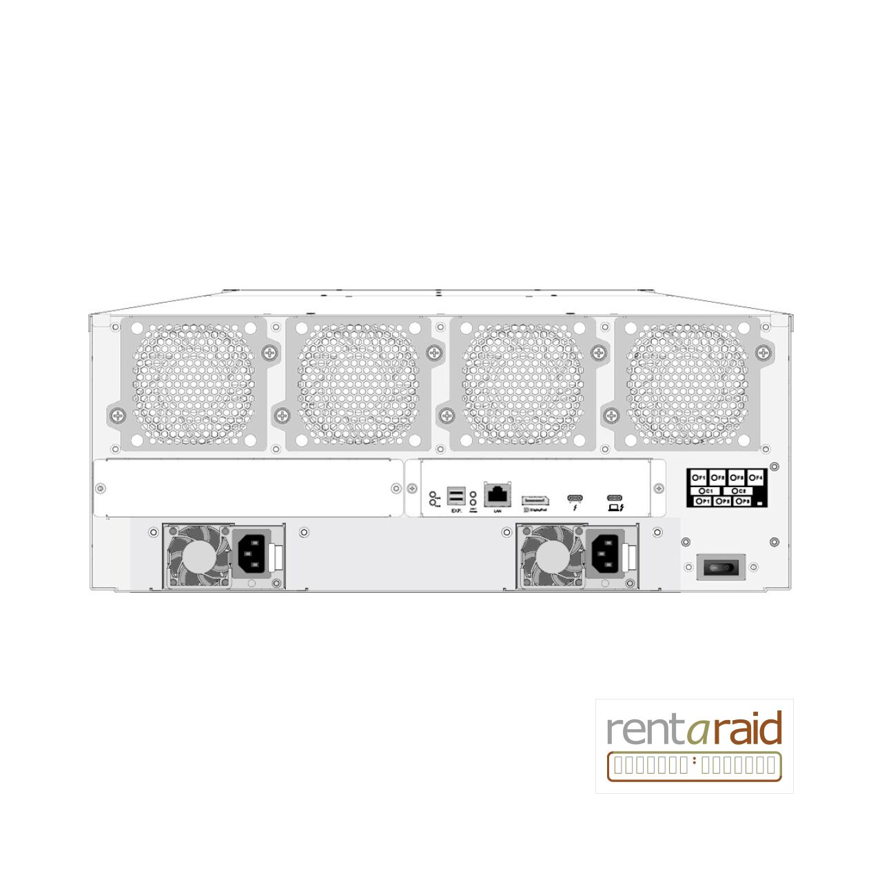 Areca ARC-8050T5U-24R - Unpopulated <br>(NEW THUNDERBOLT 5 VERSION) - Image 2
