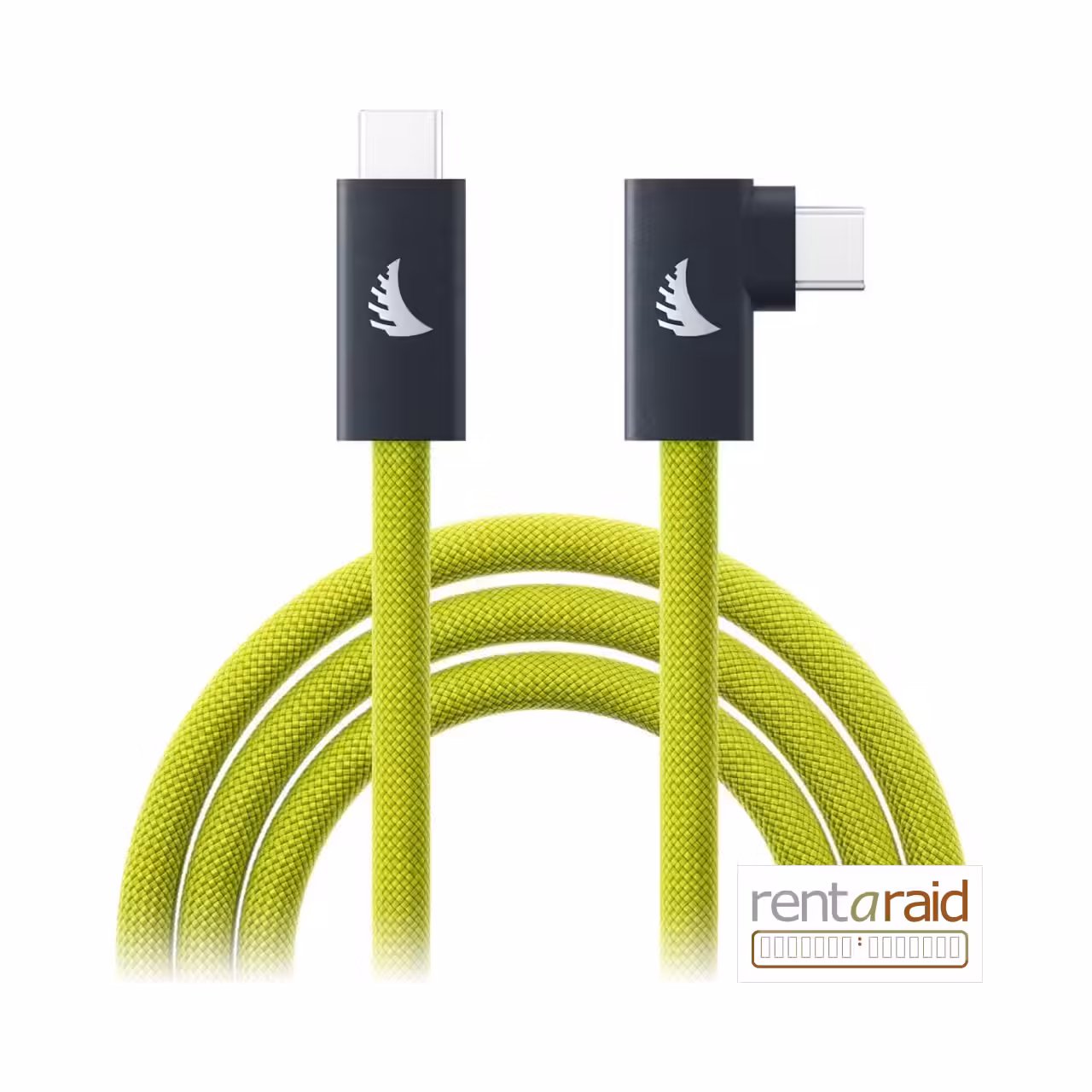 Angelbird USB-C 20Gb Solid Flex Tether Cable Right-Angle Lime - 4.5m