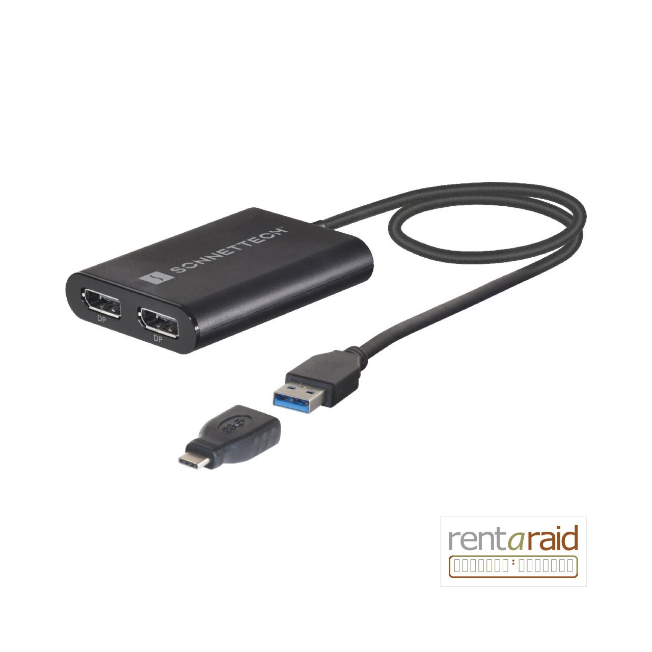 Sonnet USB 3 DisplayLink Dual 4K 60Hz DP Adapter