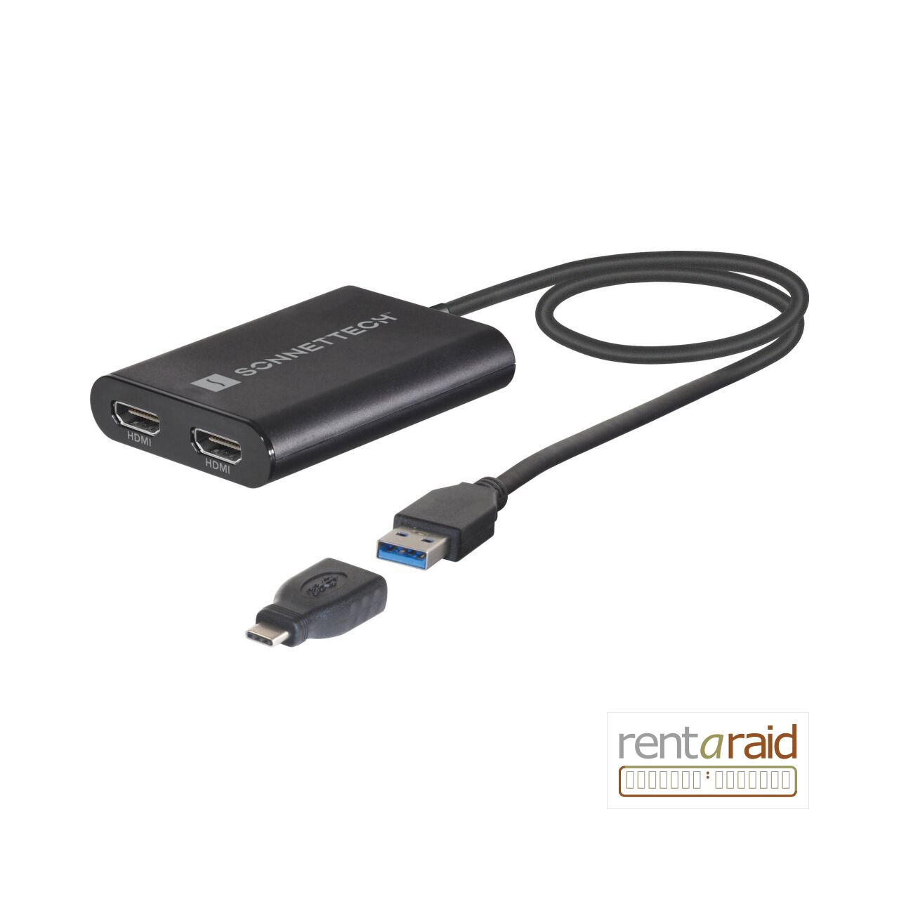 Sonnet USB 3 DisplayLink Dual 4K 60Hz HDMI Adapter