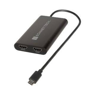 Sonnet USB-C DisplayLink Dual 4K 60Hz HDMI Adapter With PD Passthrough