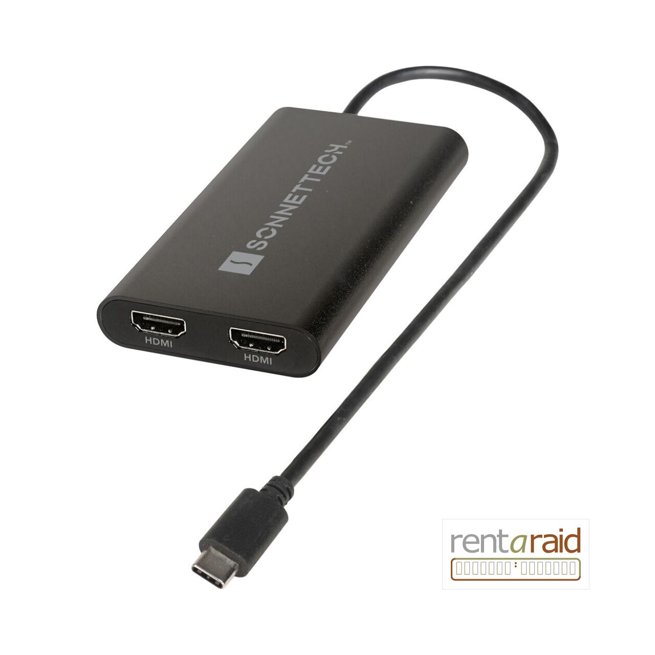 Sonnet USB-C DisplayLink Dual 4K 60Hz HDMI Adapter With PD Passthrough
