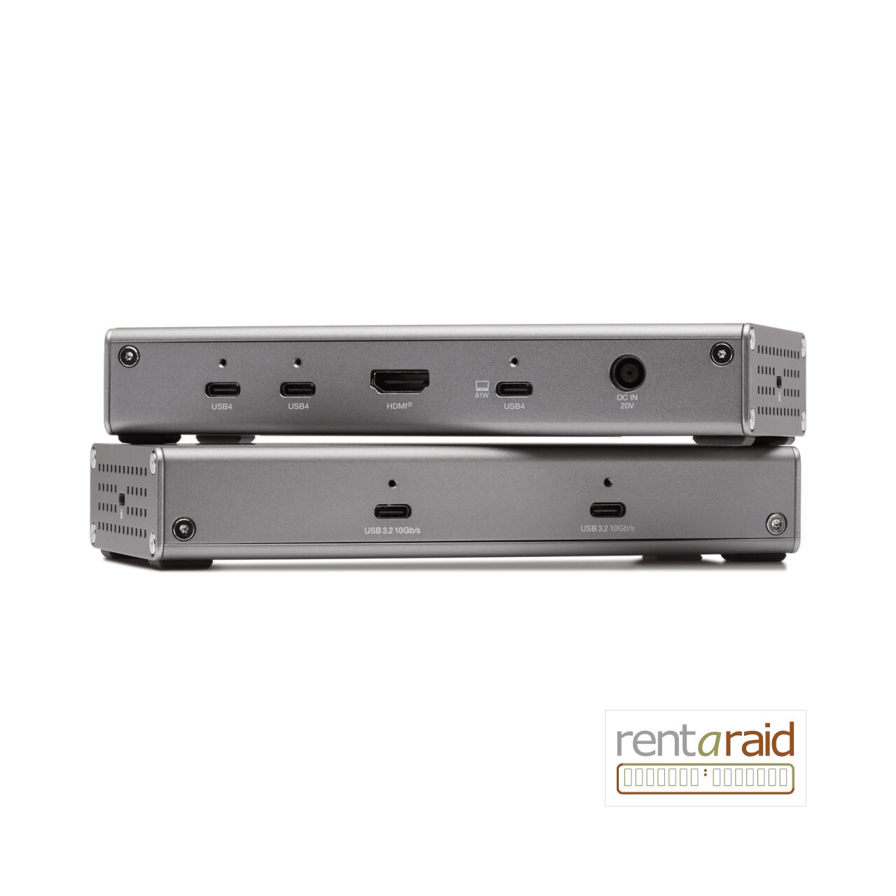 OWC USB4 Hub side view showing security lock