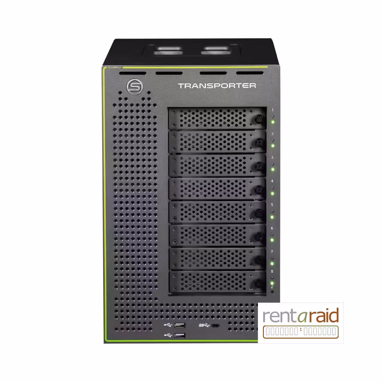 Symply TRANSPORTER eight-bay S3 edge storage appliance