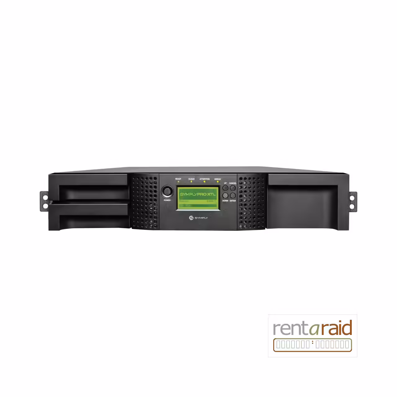 Front view of SymplyPRO XTL 24 LTO-7 HH 6Gb SAS Tape Library