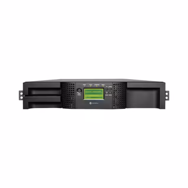 Front view of SymplyPRO XTL 24 LTO-8 HH 8Gb Fibre Channel Tape Library