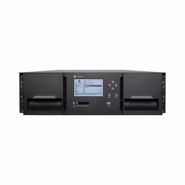 Front view of SymplyPRO XTL 40 LTO-9 FH 12Gb SAS Tape Library
