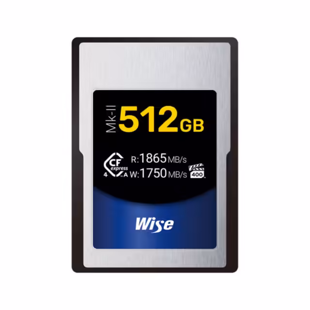 Wise CFexpress 4.0 Type A Mk-II 512GB memory card