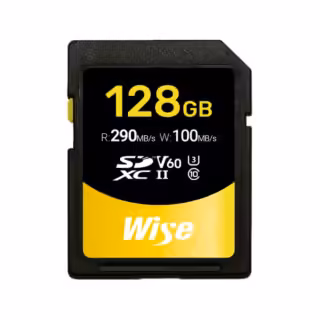 Wise SDXC UHS-II V60 128GB memory card
