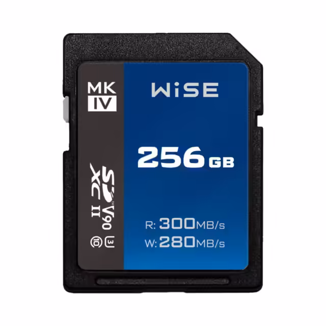 Wise SDXC UHS-II V90 Mk-IV 256GB memory card